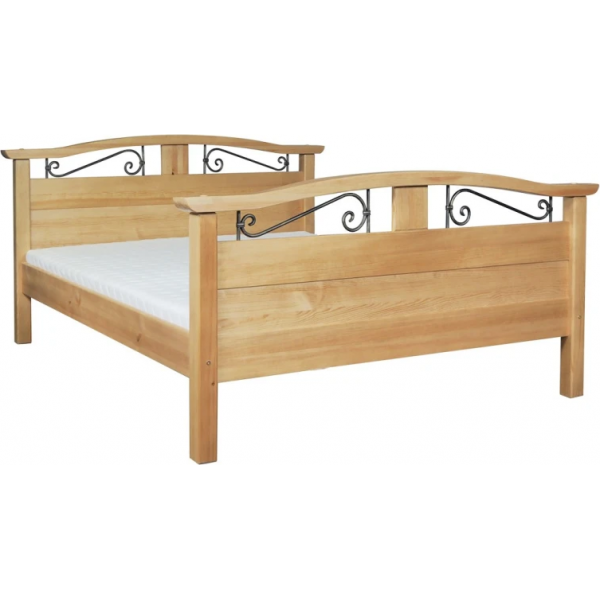 KORFU ŁÓŻKO PROWANSALSKIE 180X200 SOSNA LITE DREWNO