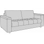 ANGEL SOFA 2 OS. ROZKŁADANA Z POJEMNIKAMI W BOCZKACH