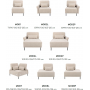 MODULO SOFA 3 OS. BEZ FUNKCJI SPANIA I POJEMNIKA