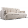 COLESTUS SOFA 3 OS. BEZ FUNKCJI SPANIA I POJEMNIKA