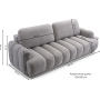 CAMBIALE SOFA 3DL ROZKŁADANA Z POJEMNIKIEM