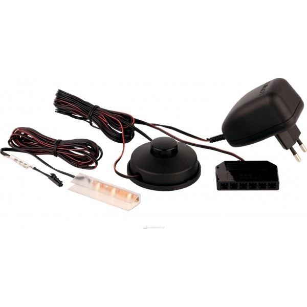 OŚWIETLENIE LED 1 PUNKTOWE MOCOWANE NA PÓŁKĘ SZKLANĄ