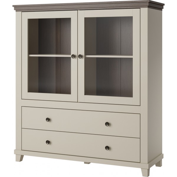 EVORA KOMODA WYSOKA 2 DRZW. 2 SZUFL.