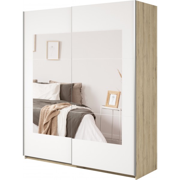 BETA SZAFA SZER. 180 CM 2 DRZWI PRZESUWNYCH Z LUSTRAMI