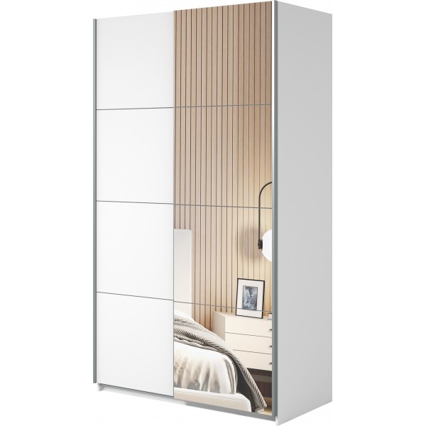 BETA SZAFA SZER. 120 CM 2 DRZWI PRZESUWNYCH Z LUSTRAMI