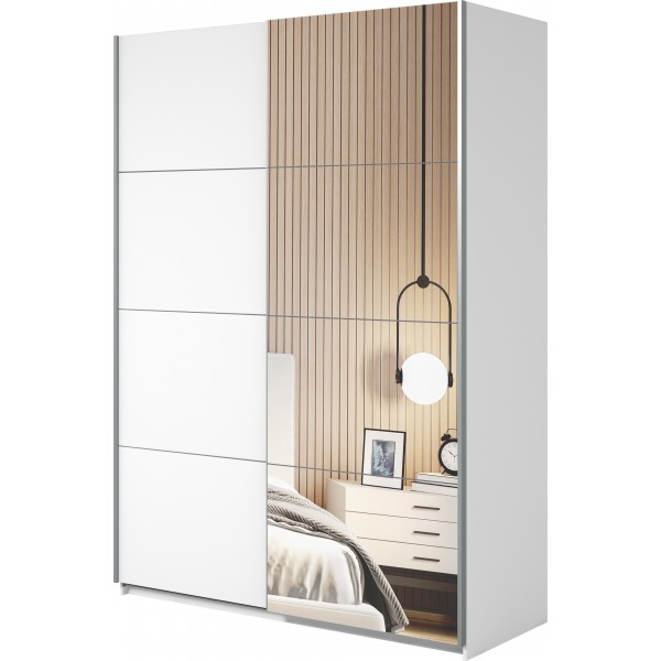 BETA SZAFA SZER. 150 CM 2 DRZWI PRZESUWNYCH Z LUSTRAMI