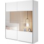BETA SZAFA SZER. 180 CM 2 DRZWI PRZESUWNYCH Z LUSTRAMI