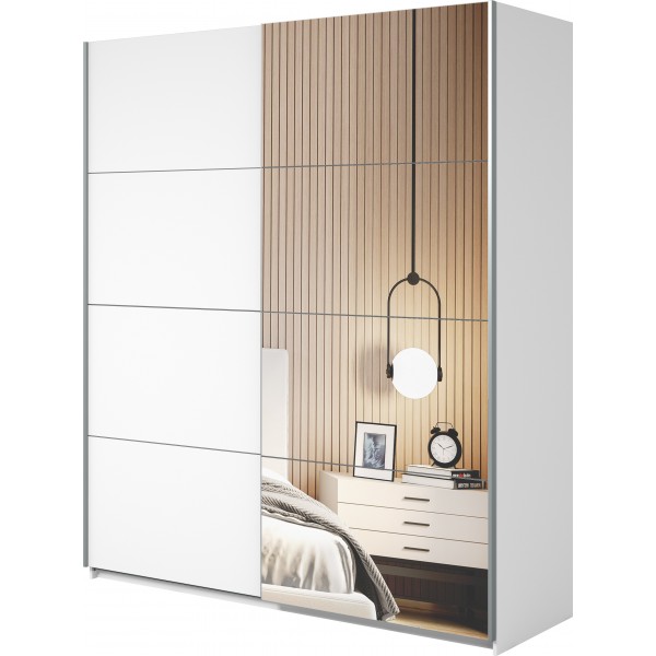 BETA SZAFA SZER. 180 CM 2 DRZWI PRZESUWNYCH Z LUSTRAMI