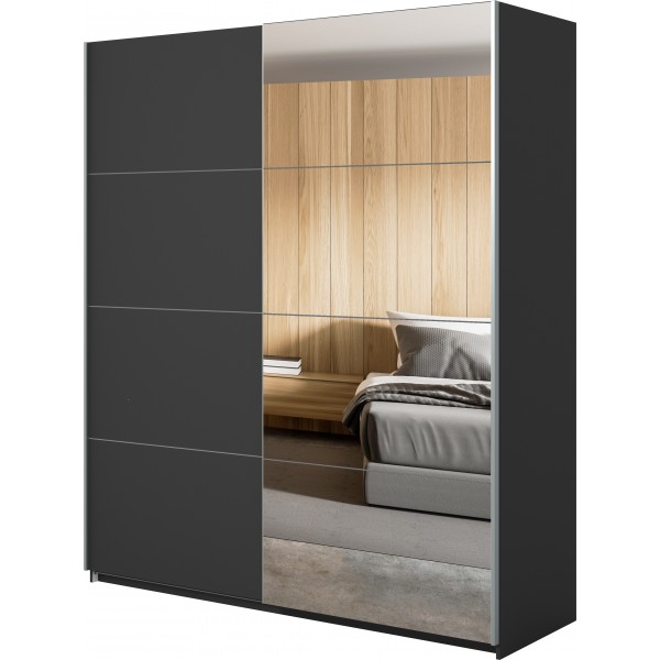 BETA SZAFA SZER. 200 CM 2 DRZWI PRZESUWNYCH Z LUSTRAMI